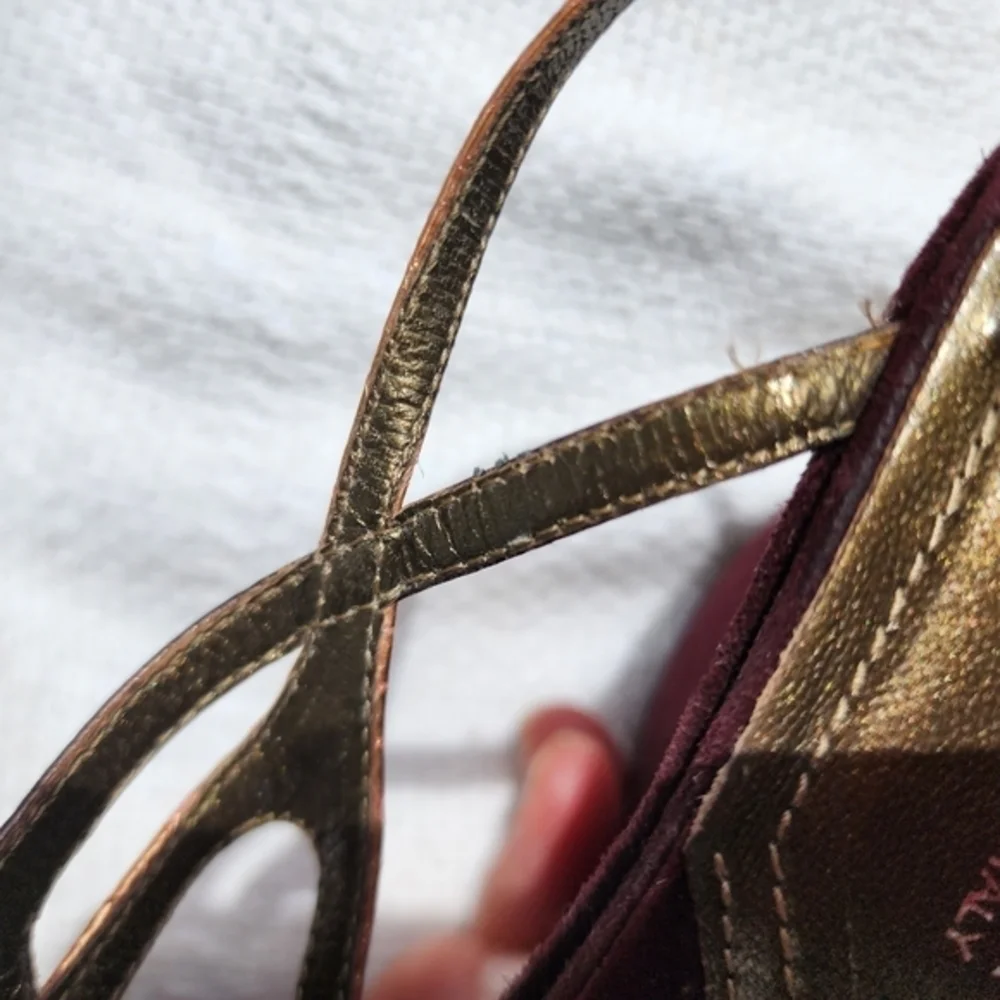 Via Spiga metallic wedge sandals 10‎